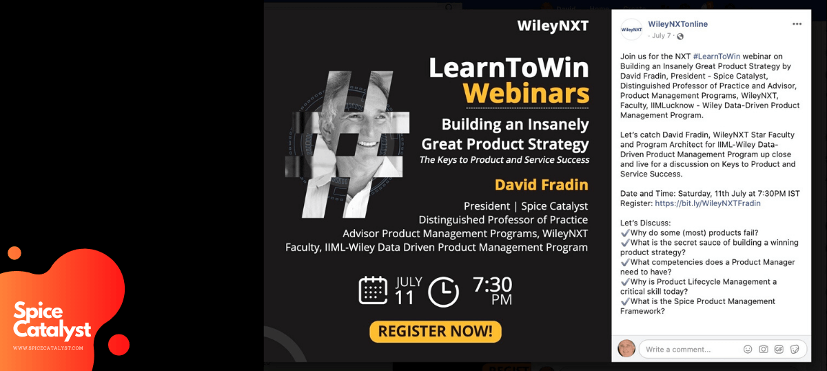 WileyNXT Webinar on Building an Insanely Great Product Strategy